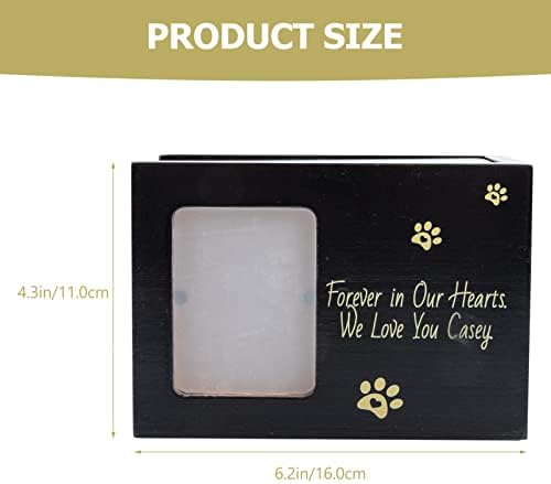 Zerodeko Woodsy Decor Pet Ashes Urn Boxes Pet Bone Ash Container Robust Pet Cinerary Box Cat Dog Os Ash Urn Lemn Pet Ash Casket