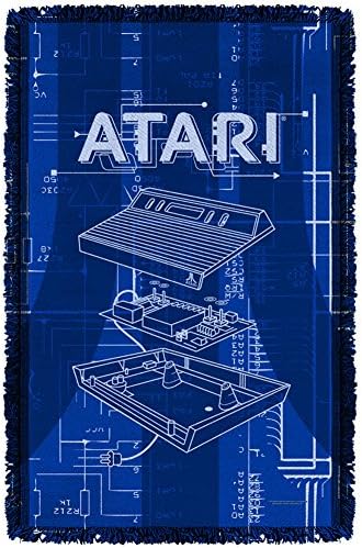 Atari pe dos țesute arunca Alb 36X58