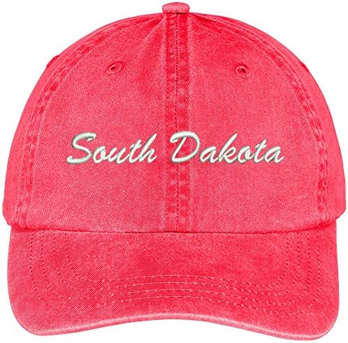 Magazin De Îmbrăcăminte La Modă Dakota De Sud De Stat Brodate Profil Redus Capac De Bumbac Reglabil
