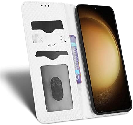 Flip Cover piele telefon caz compatibil cu Samsung Galaxy S23 Ultra Plus S23ultra S23plus GalaxyS23 carouri model Card sloturi