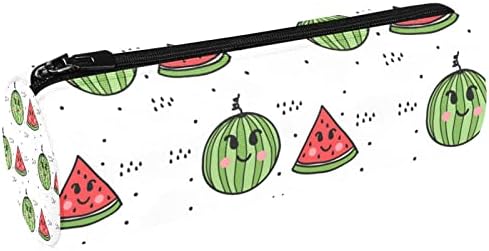 Cartoon Watermelon creion carcasă pentru studenți Spectacol pungă cu fermoar geantă pentru machiaj pentru machiaj pentru studenți