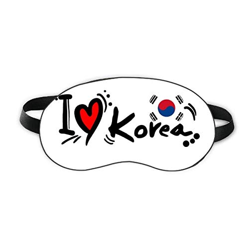 I Love Korea Word Flag Flag Love Heart Illustrație Sleep Scut Scut