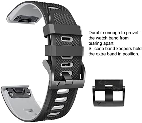 PCGV 22m 26mm curele de ceas inteligent pentru vertixul Coros Vertix 2 Smartwatch silicon moale pentru Garmin Fenix ​​6 5x