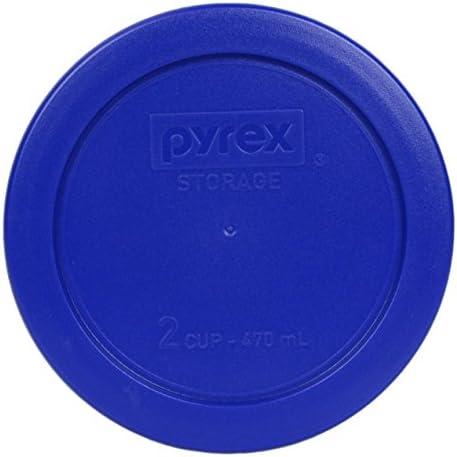 Pyrex 7200-PC 2 cupe Cadet albastru rotund capac de depozitare a alimentelor din Plastic-pachet 4
