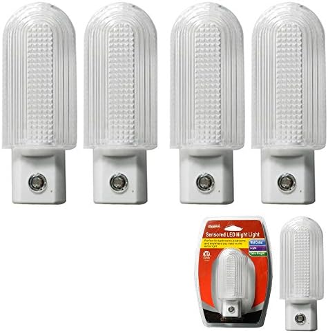 Wloozi VNKRIV 4pc senzor de lumină LED lumina de noapte luminos perete Plug baie Nite lampă acasă scări