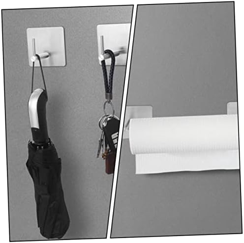 Yardwe 2pcs Roll Magnetic Roll Suport de hârtie grea de hârtie Heavion Suport de țesut Suport de prosop decorativ pentru dulapuri pentru uși de baie Cârliguri de toaletă Roll Suport pentru metal Cârlige de depozitare