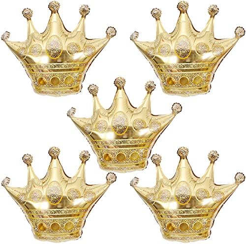 HORUIUS aur coroana baloane coroana în formă de folie Mylar baloane pentru Baby Shower Copii Fete nunta Birthday Party Consumabile