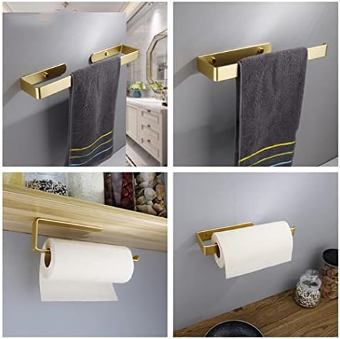 Suport de hârtie igienică din aur periat Cârliguri de prosop din aluminiu accesorii pentru dormitor pentru perete montare pentru