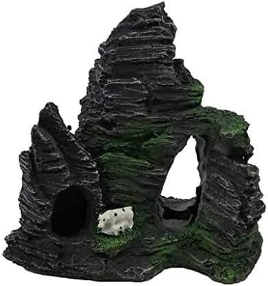N/A Resin Resin Rockery Mountain View Rock Cave Stone Tree Fish Tank Ornament Decorare Accesorii de acvariu