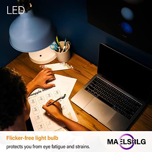 Bec LED Maelsrlg R14, Becuri Mini reflector Floodlight, echivalent 40W, 2700K alb moale, fără pâlpâire, 3w 300 lumeni, Non-Dimmable,