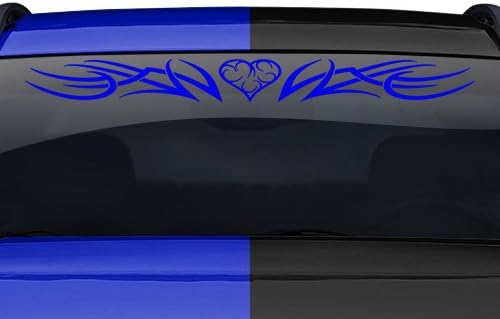Sticky Creations Design 101-01 Heart Tribal Accent parbriz Decal Sticker Vinil Graphic Back Back Fereastră Banner Tailgate