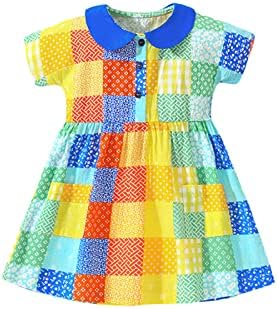 Kagayd rochie pentru fete Toddler fete vara maneca scurta printuri printesa rochie dans petrecere rochii haine ceai petrecere