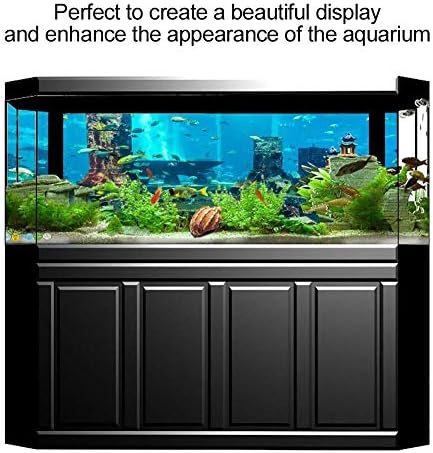 Autocolant cu rezervor de pește, fundal de acvariu din PVC Coral Coral Aquarium fundal subacvatic Decorațiuni de perete de