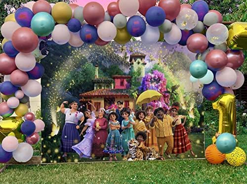 Magic Film fundal fete 1st 2nd Happy Birthday Party fundal Magic flori Casa ziua de nastere Baby Shower tort masă Decortions