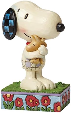 Jim Shore pentru Enesco Peanuts Snoopy și Woodstock Hug Figurină, 5