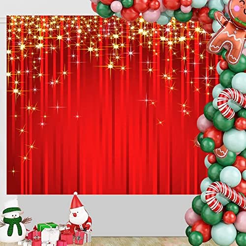 Fundal roșu și auriu scânteie covor roșu perdea fotografie de Crăciun fundal pentru sclipici auriu roșu Decorațiuni de petrecere
