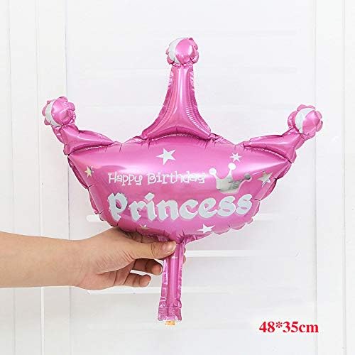 8pcs Este un kit de baloane pentru fetiță formă de fetiță balon folie balon roz roz hrănire coroană de carucea de heliu balon de heliu excelent pentru bun venit duș pentru copii