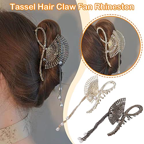 Gheară de păr strălucitor de rinonă strălucitoare femei clipuri de păr apucând accesorii simple părul de păr de păr Met moda