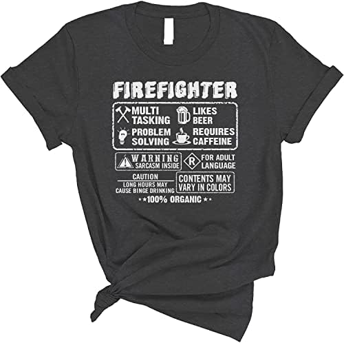 Tricou personalizat SPARKY MONI, Tricou pompier, tricou grafic pentru bărbați, tricouri pompier pentru bărbați negru, Cadouri