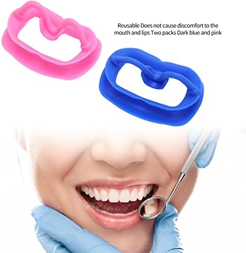 Retractor de obraz, 2 buc deschizător de gură dentar din silicon de calitate alimentară, Retractor de obraz pentru buze dentare pentru Dentist, albirea dinților, Petrecere, joc de protecție a gurii, reutilizabil, curățare la temperaturi ridicate
