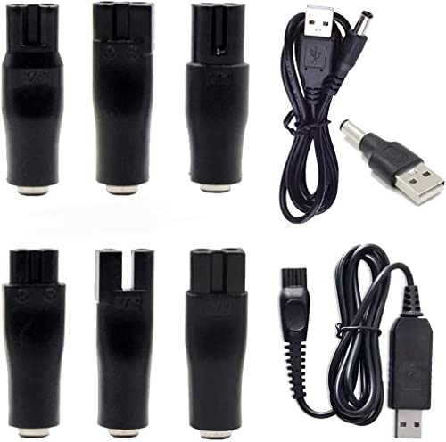 8 PC -uri Cord de alimentare 5V Încărcare de înlocuire Adaptor USB Potrivit pentru tot felul de coafuri electrice
