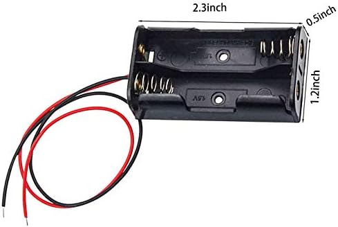 Suport pentru baterii LPDPhanxfkx AA, pachet cu cutie de baterii cu sârmă 1 AA, 2 AA, 3 AA, 4 Baterie AA pentru DIY și întreținere
