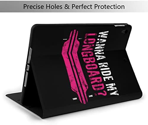 Capacul carcasei de protecție iPad Wanna My Longboard compatibil cu iPad Air3 10,5 inch, carcasă de protecție cu piele PU,