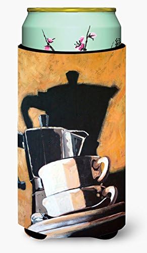 Caroline's Treasures Ara0087TBC Coffee II de Roy Avis Tall Boy Hugger, Can Colaer Mânecă Hugger Mașină la spălare Băutură la spălare Mânecă Hugger Colcble Izsolator Băut Izolat Izolat,