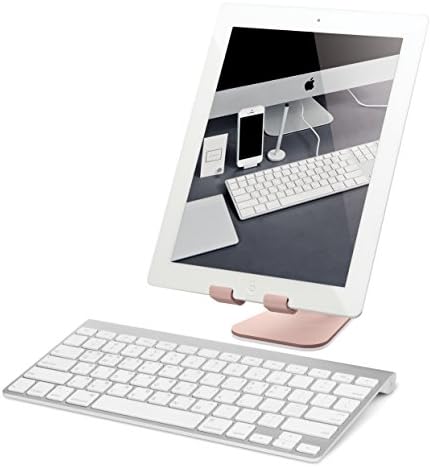 Elago P2 Stand [Rose Gold] - [Aluminiu premium] [unghi ergonomic] [Managementul cablului] - Pentru iPad și tabletă PC