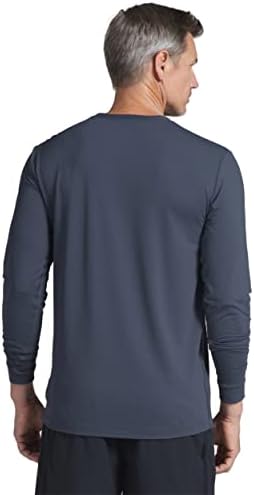 IBKUL bărbați Athleisure Wear protecție solară UPF 50 + Icefil Cooling Tech tricou cu mânecă lungă Crewneck-93199
