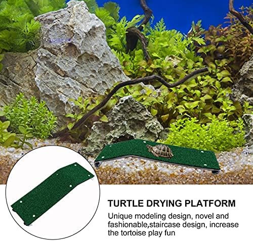 Patkaw Fish Tank Decorații Recipiente de sticlă Turtle Basking Platforma de țestoasă țestoasă alpinism reptile de rampă de